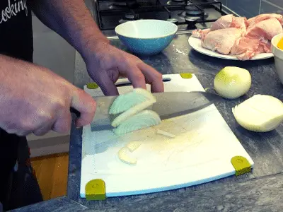 Slice onions