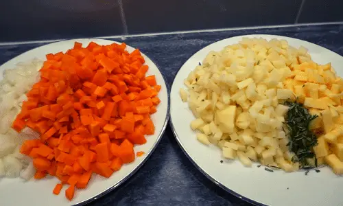 pasty prepare veg