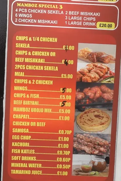 mamboz bbq menu