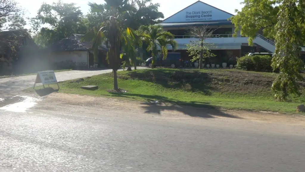 Diani beach shopping center front view