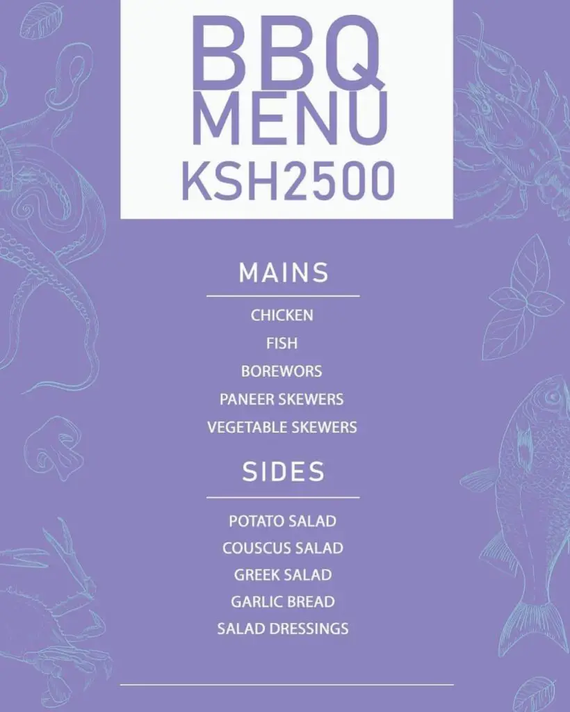 menu at flamboyant