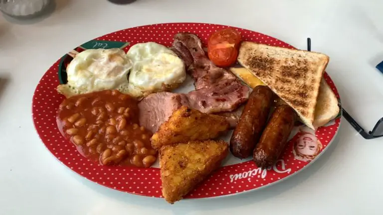 full English greasy spoon breakfast