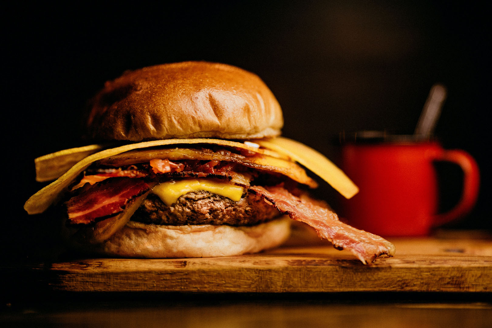 roasted prime rib and truffle burger