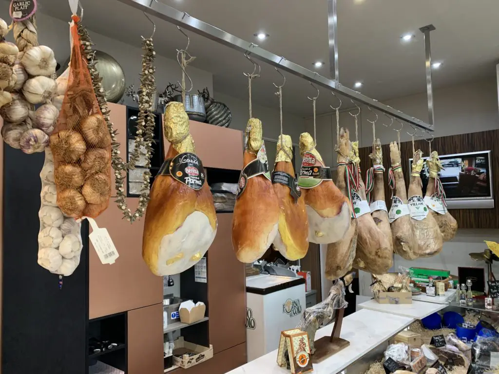 selection of prosciutto