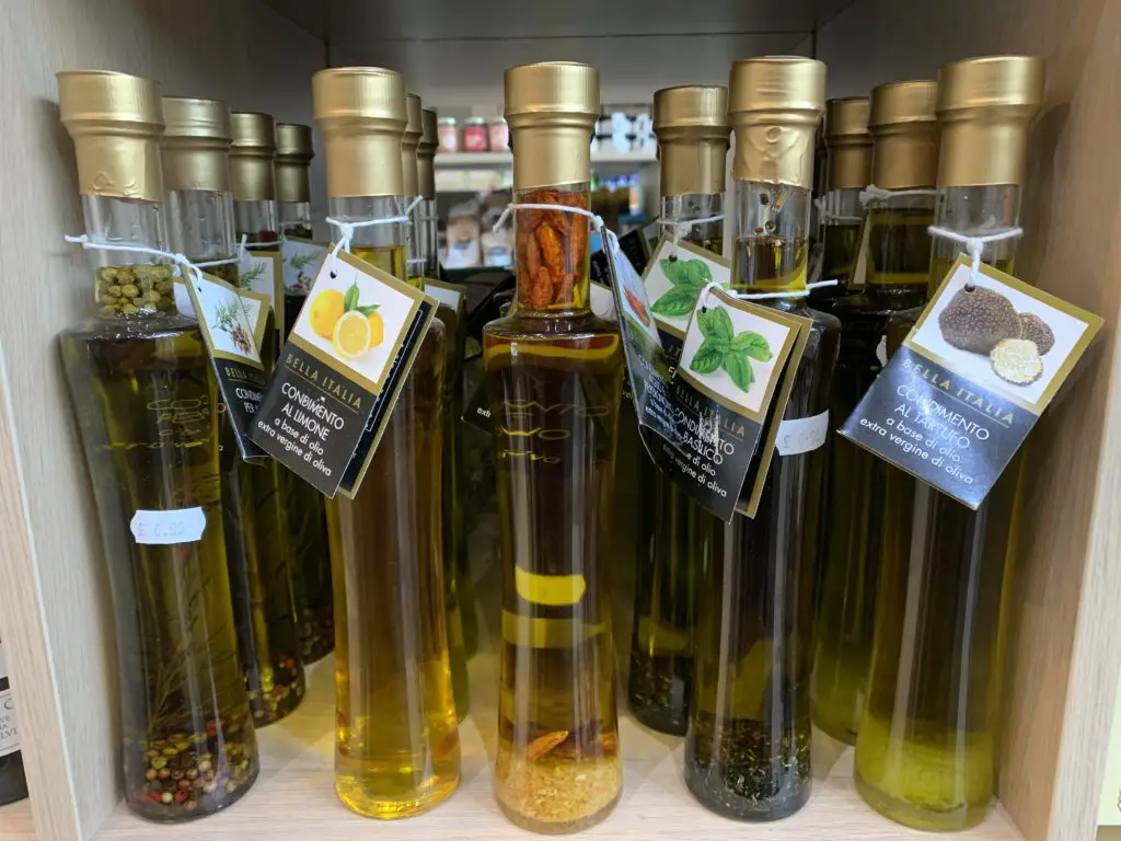 selection of green village olive oils