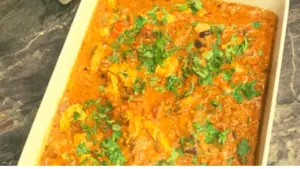 Malaysian chicken curry with coconut cream