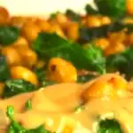Vegetarian tahini and honey drizzle sauce