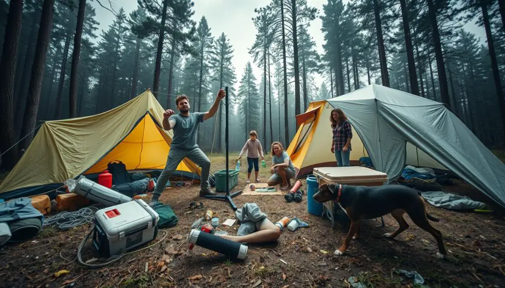camping setup mistakes