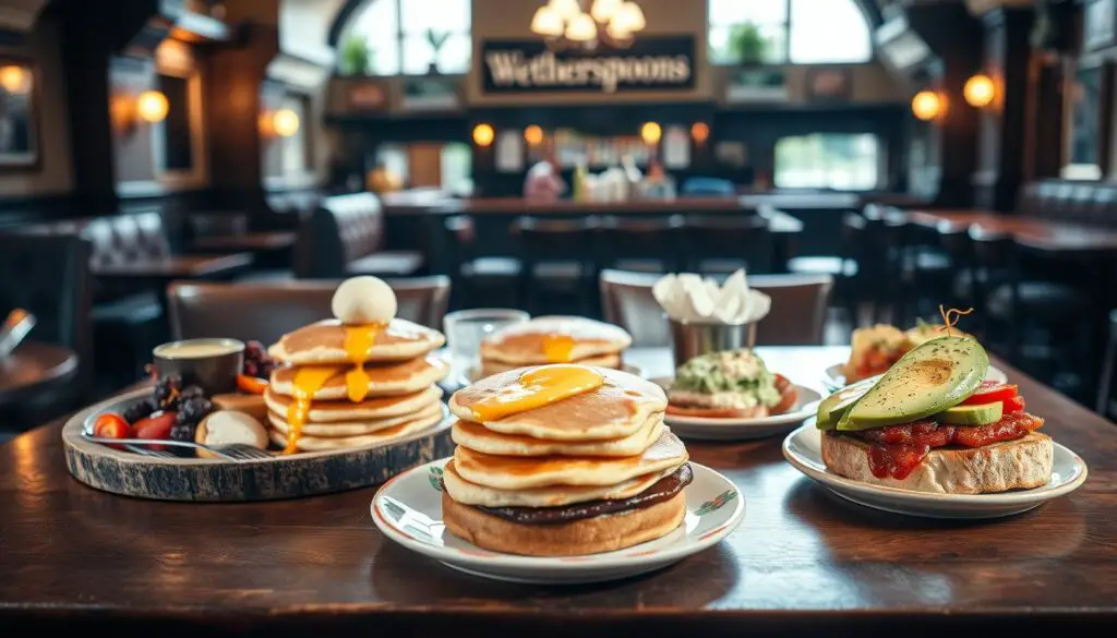 popular brunch menu at Wetherspoons